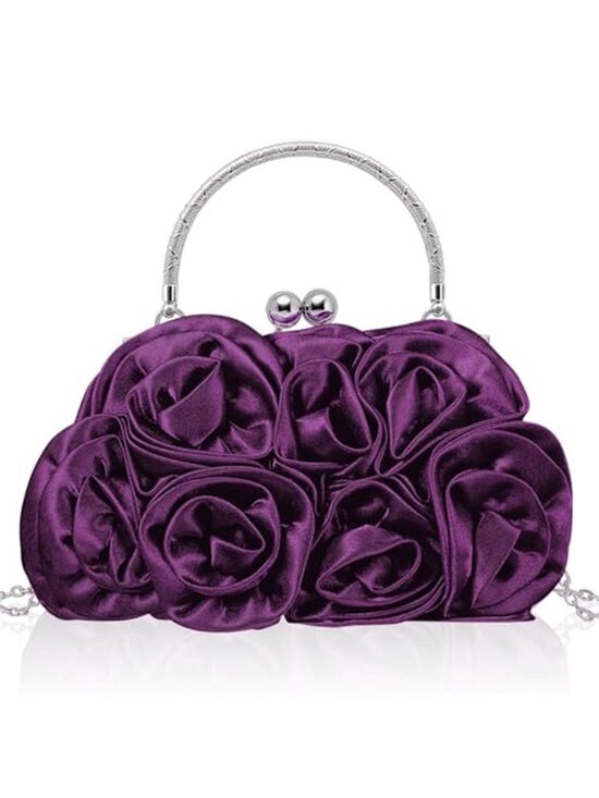 Handbags - Evening Clutch - Small Floral Purse
